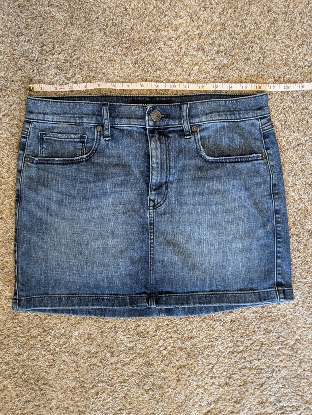 Express Denim Mini Skirt - Picture 4 of 5